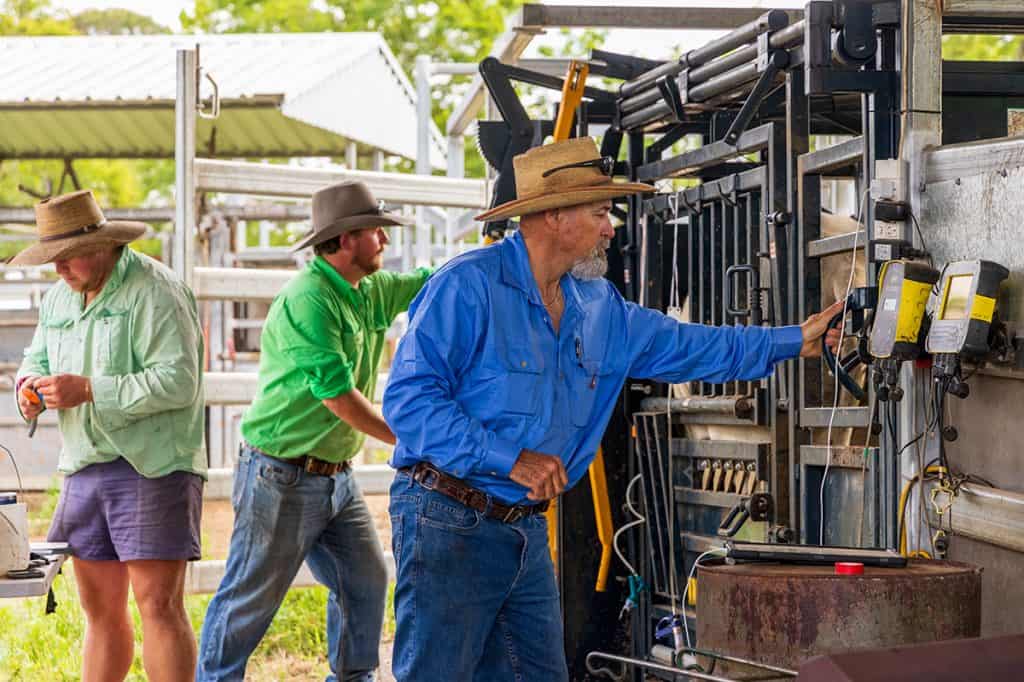 Farming machinery and equipment setup at Templeton Farming Enterprises.